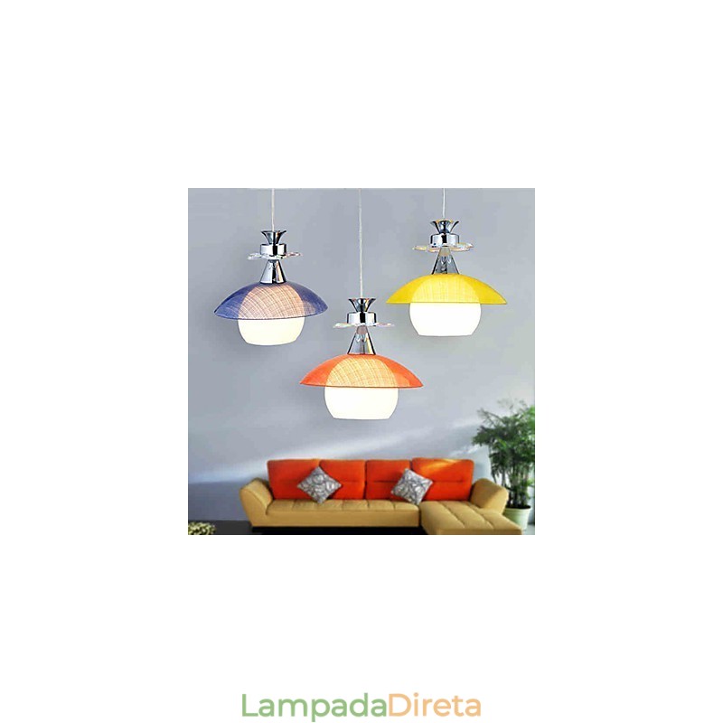 Luminárias pendentes modernas contemporâneas de vidro