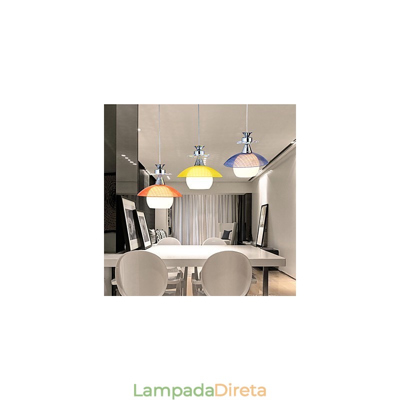 Luminárias pendentes modernas contemporâneas de vidro
