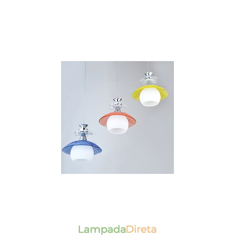 Luminárias pendentes modernas contemporâneas de vidro