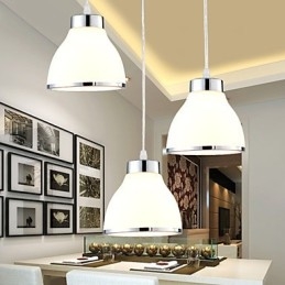Luminárias pendentes modernas contemporâneas de metal