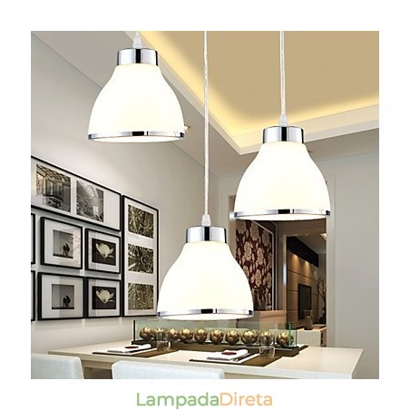 Luminárias pendentes modernas contemporâneas de metal Luminárias pendentes modernas contemporâneas de metal