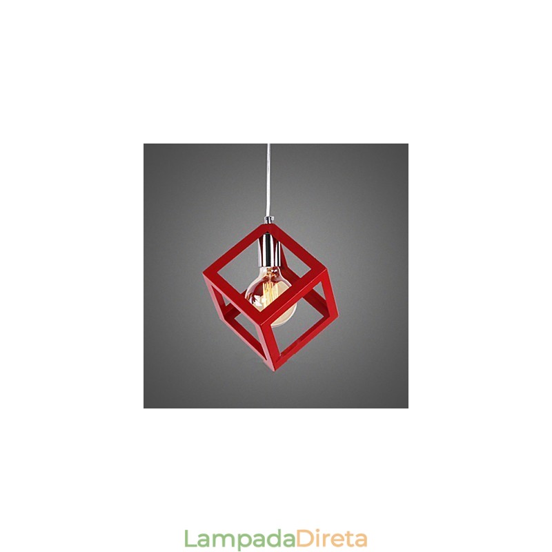 Lustre de metal com pintura em estilo clássico tradicional mini