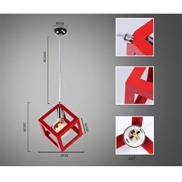 Lustre de metal com pintura em estilo clássico tradicional mini
