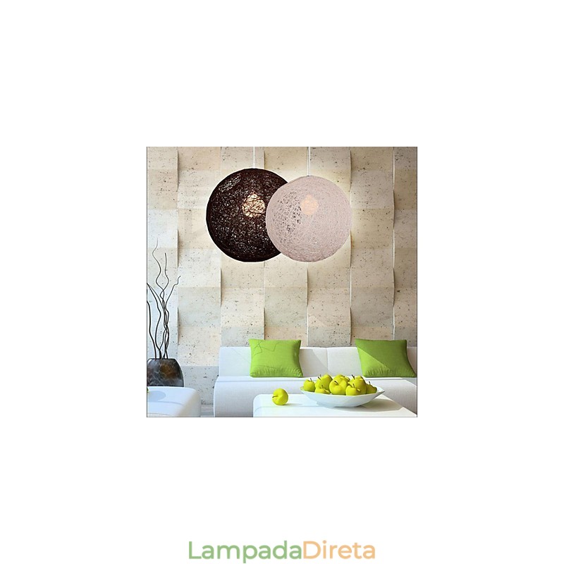 CreativeAmerican Country Creative Cany Art Color Droplight e lâmpada de formato esférico