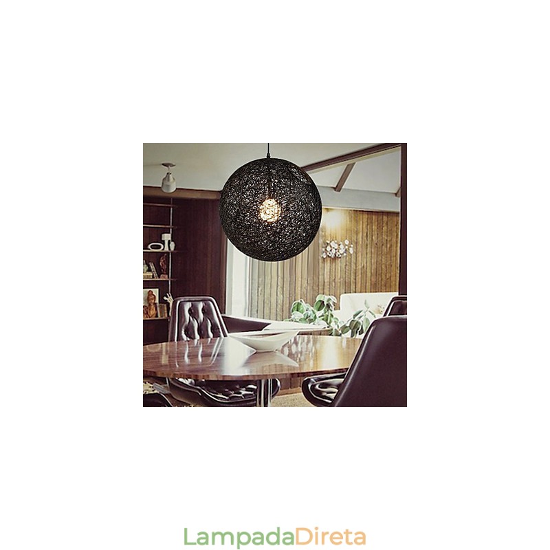 CreativeAmerican Country Creative Cany Art Color Droplight e lâmpada de formato esférico