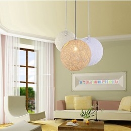 CreativeAmerican Country Creative Cany Art Color Droplight e lâmpada de formato esférico