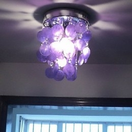 Luminária pendente cromada estilo mini contemporânea moderna