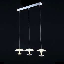 Luminária pendente de metal com pintura moderna