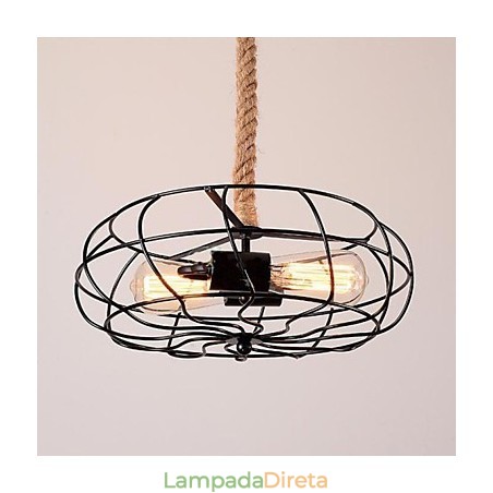 Lustre de ventilador industrial criativo de corda Lron americano vintage Lustre de ventilador industrial criativo de corda Lron americano vintage