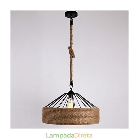 1 Luz Pendente de Corda de Luz Mini Estilo Moderno Contemporâneo Country 1 Luz Pendente de Corda de Luz Mini Estilo Moderno Contemporâneo Country