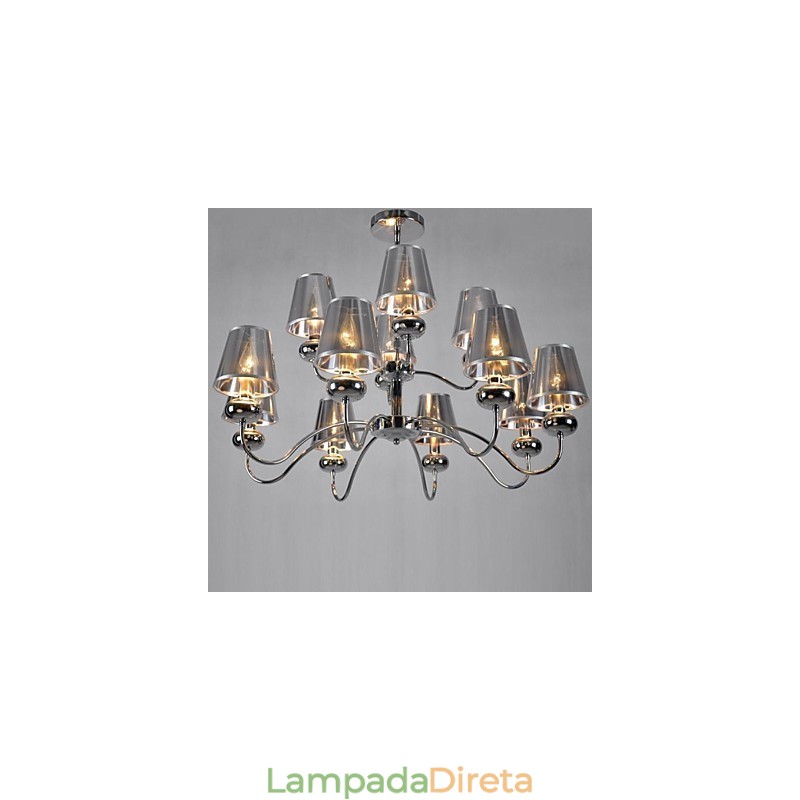 Lustre moderno contemporâneo tradicional clássico estilo mini cromado metal lustre pingente luz jantar