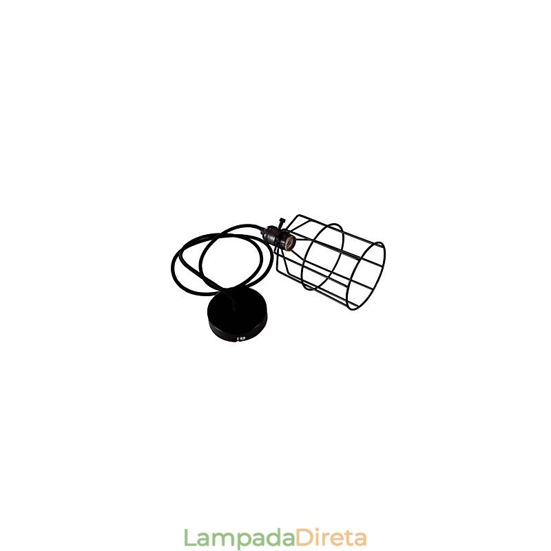 Estilo Mini Retro Pintura Metal Pendente Luz Garagem