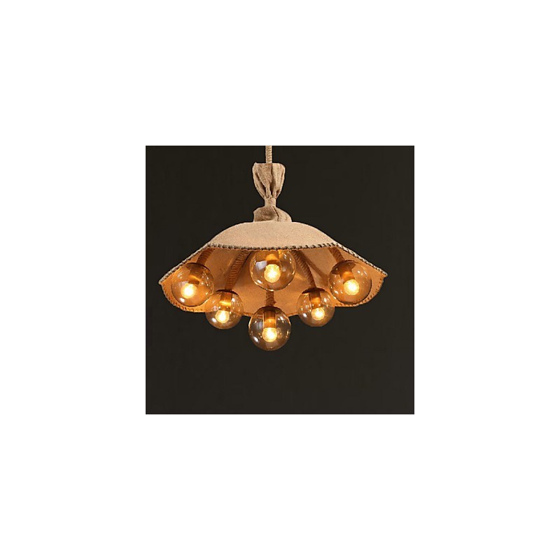 Candelabro de metal com pintura country, luminária pendente, quarto