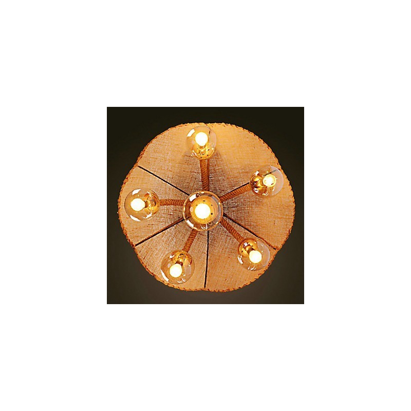 Candelabro de metal com pintura country, luminária pendente, quarto