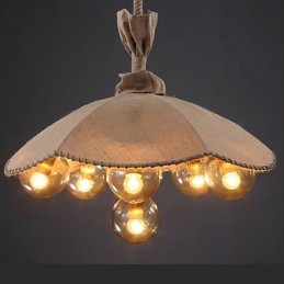 Candelabro de metal com pintura country, luminária pendente, quarto