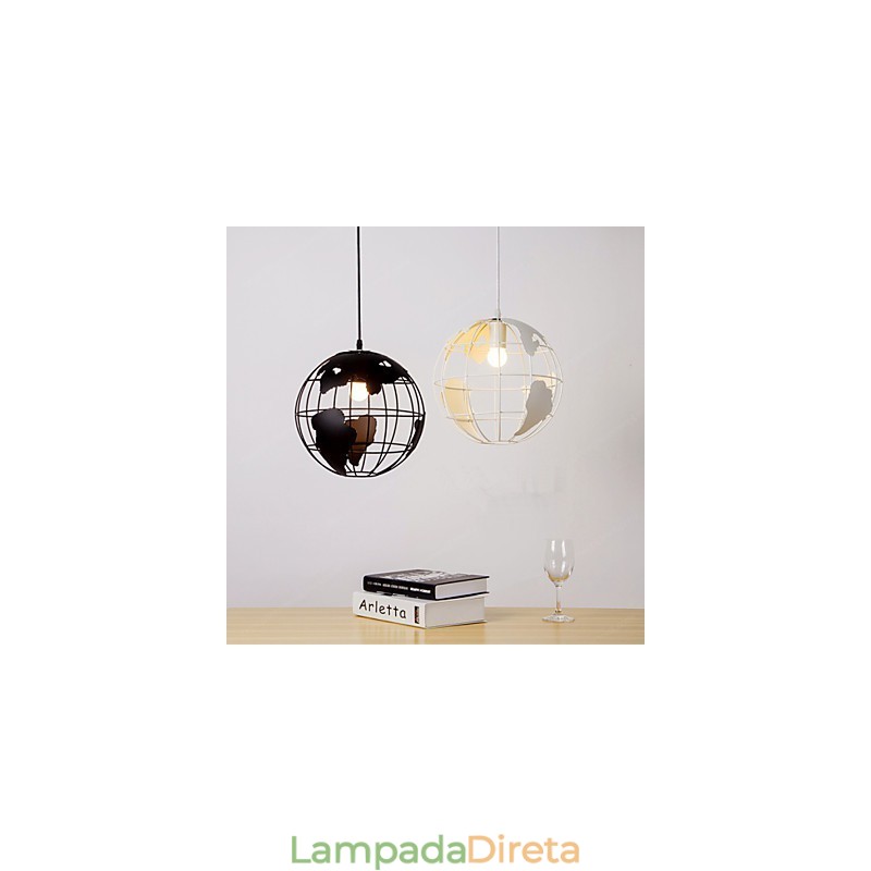 Luminária pendente moderna contemporânea Country Globe