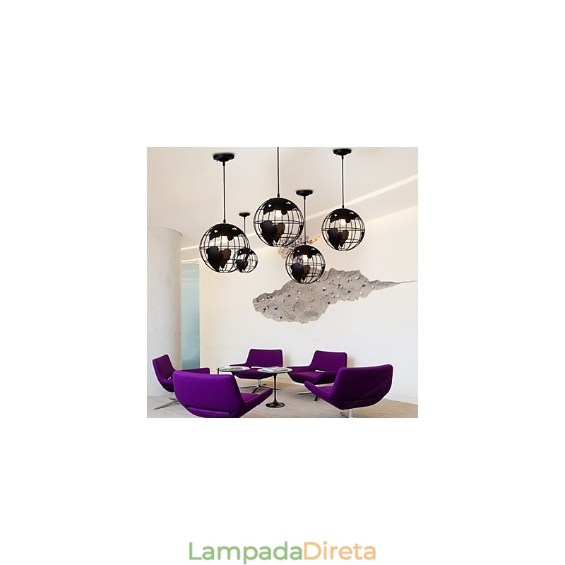 Luminária pendente moderna contemporânea Country Globe