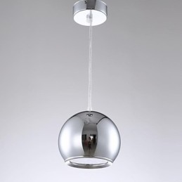 Luminária pendente de metal galvanizada globo contemporânea moderna