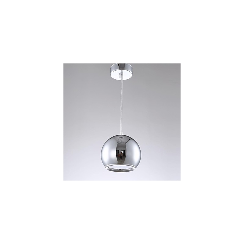 Luminária pendente de metal galvanizada globo contemporânea moderna