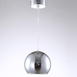 Luminária pendente de metal galvanizada globo contemporânea moderna