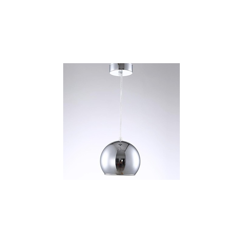 Luminária pendente de metal galvanizada globo contemporânea moderna