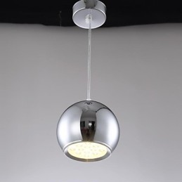 Luminária pendente de metal galvanizada globo contemporânea moderna