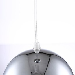 Luminária pendente de metal galvanizada globo contemporânea moderna
