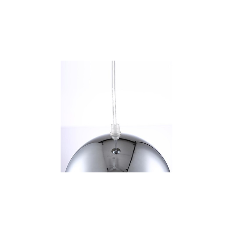 Luminária pendente de metal galvanizada globo contemporânea moderna