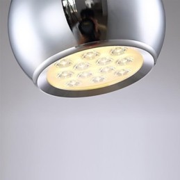 Luminária pendente de metal galvanizada globo contemporânea moderna