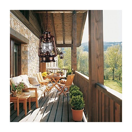 Luminária pendente estilo country mini bronze Luminária pendente estilo country mini bronze