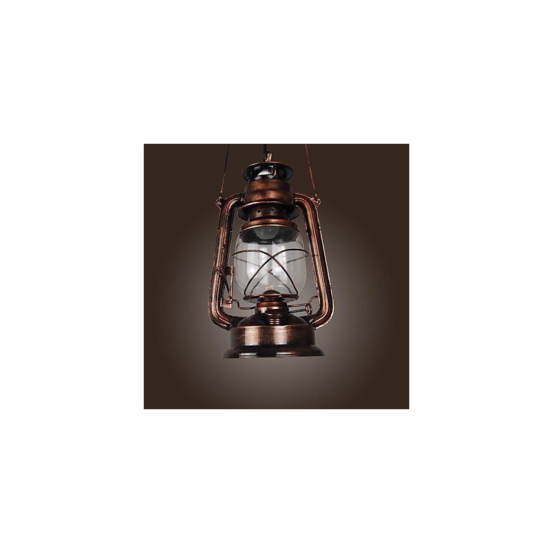 Luminária pendente estilo country mini bronze