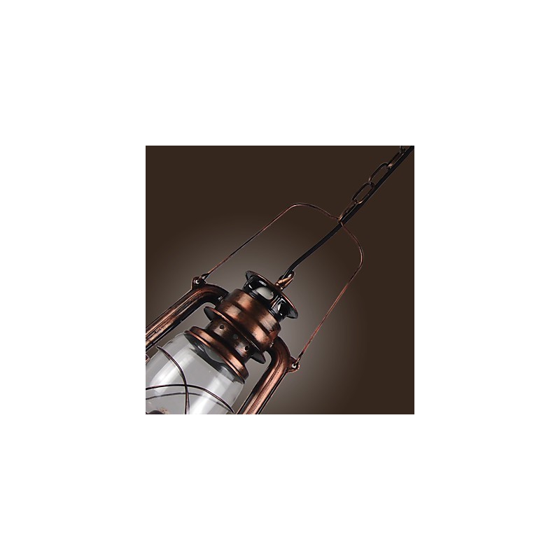 Luminária pendente estilo country mini bronze