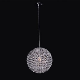 Lustre de cristal K9 com estrutura de metal esférica simples