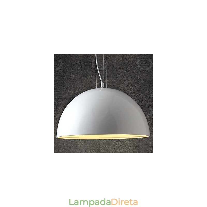 Luminária pendente de resina com pintura contemporânea moderna