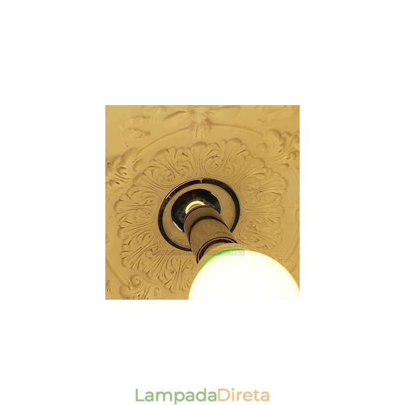 Luminária pendente de resina com pintura contemporânea moderna