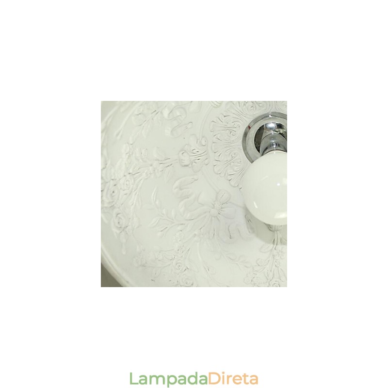 Luminária pendente de resina com pintura contemporânea moderna