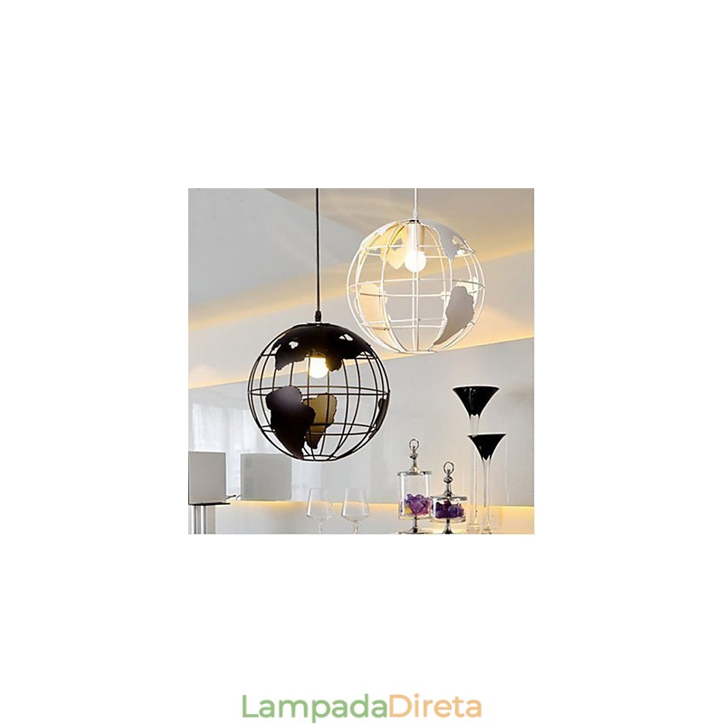 Luminária pendente nórdica moderna simples e simples de cabeça única