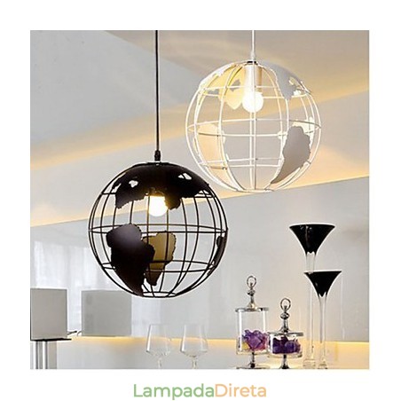 Luminária pendente nórdica moderna simples e simples de cabeça única