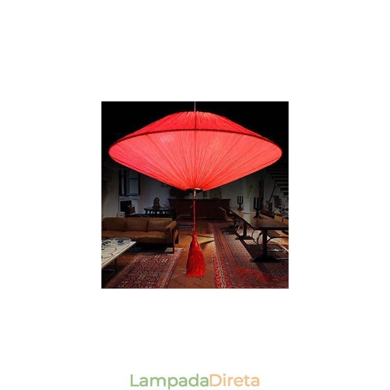 Folha de lótus moderna arte em tecido marinho droplight de lanternas vermelhas lâmpada luz
