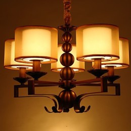 Lustre de metal galvanizado estilo vintage rústico Lodge Mini