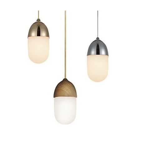 Mini Luminária Pendente Acorn 1 Luz Mordern Simplicity Dourado Cromado Acabamento em Madeira Aço Carbono e Vidro Droplight Mini Luminária Pendente Acorn 1 Luz Mordern Simplicity Dourado Cromado Acabamento em Madeira Aço Carbono e Vidro Droplight