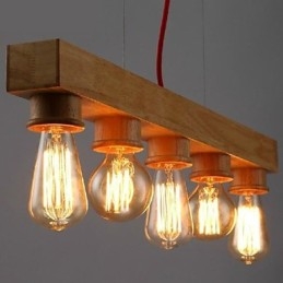 Moderno Contemporâneo Tradicional Clássico Mini Estilo Pintura Madeira Bambu Pendente Luz