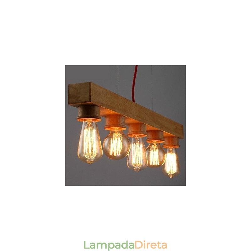 Moderno Contemporâneo Tradicional Clássico Mini Estilo Pintura Madeira Bambu Pendente Luz