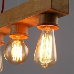 Moderno Contemporâneo Tradicional Clássico Mini Estilo Pintura Madeira Bambu Pendente Luz