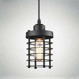 Luminária de teto retrô, lustre industrial de ferro vintage, luminária pendente para loja