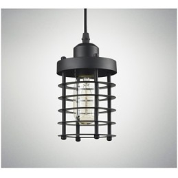 Luminária de teto retrô, lustre industrial de ferro vintage, luminária pendente para loja