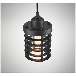 Luminária de teto retrô, lustre industrial de ferro vintage, luminária pendente para loja