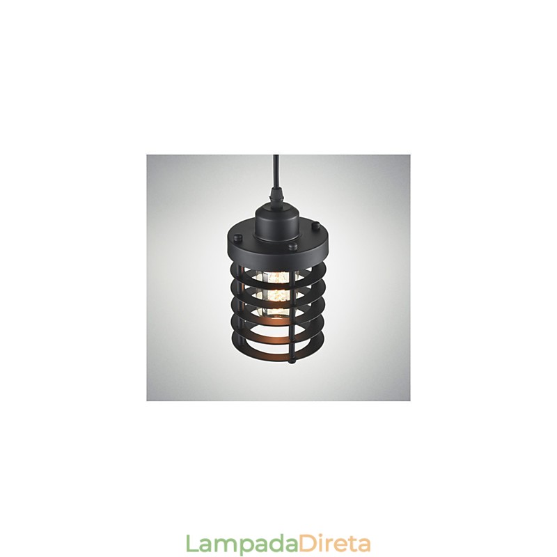Luminária de teto retrô, lustre industrial de ferro vintage, luminária pendente para loja
