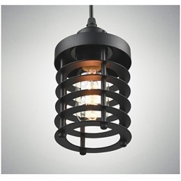 Luminária de teto retrô, lustre industrial de ferro vintage, luminária pendente para loja