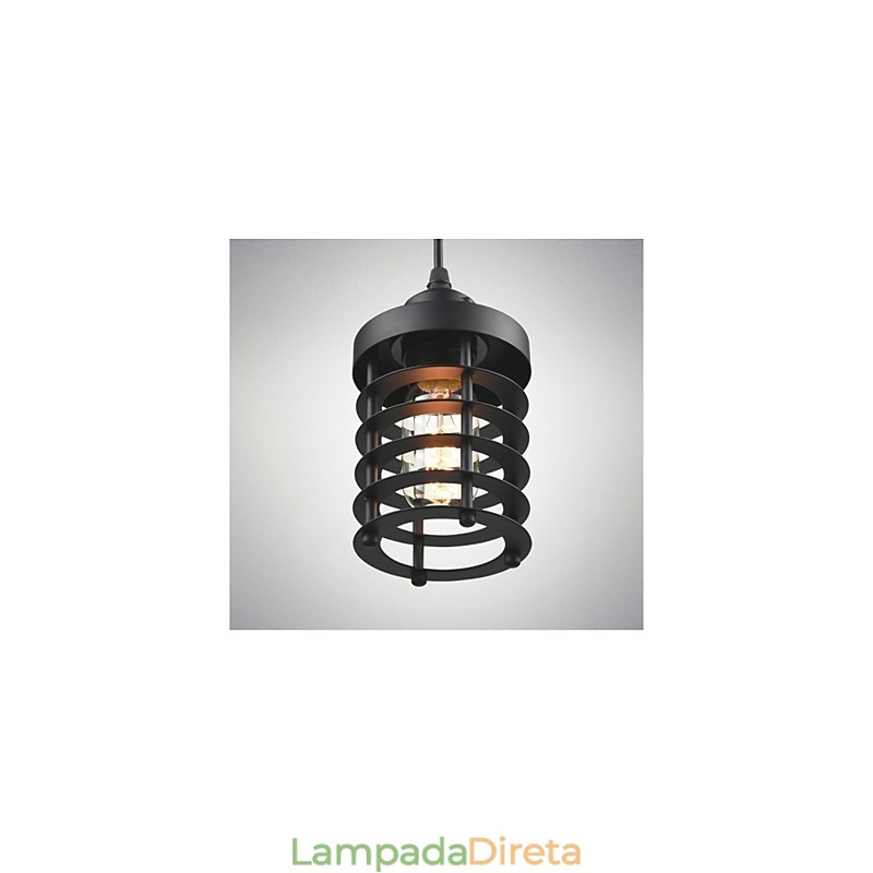 Luminária de teto retrô, lustre industrial de ferro vintage, luminária pendente para loja